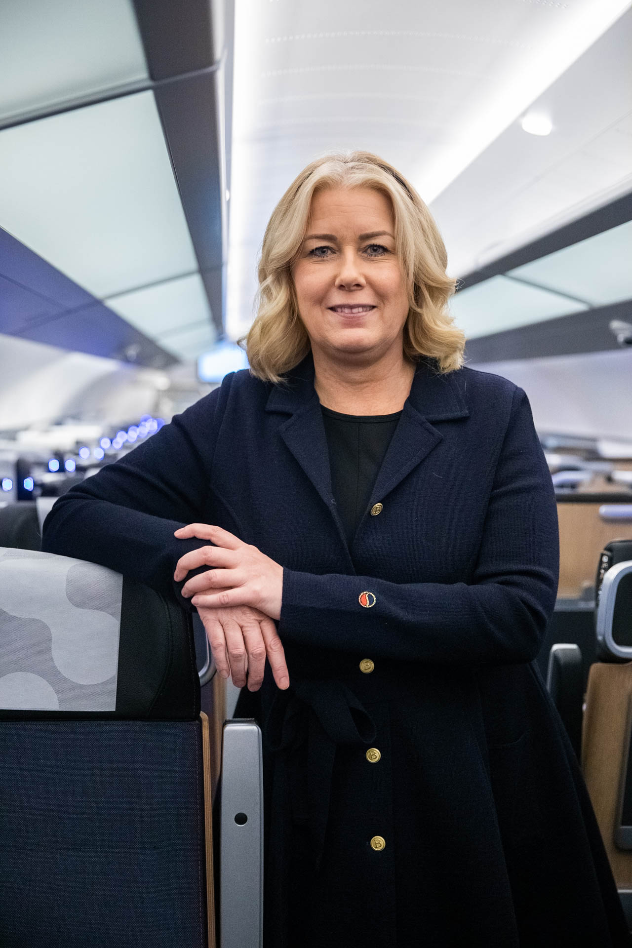 VDn för Mälardalstrafik ombord på ett tåg